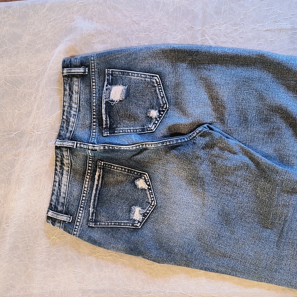 New in package, Leopard Print Destroyed Patch Jeans - Picture 5 of 11